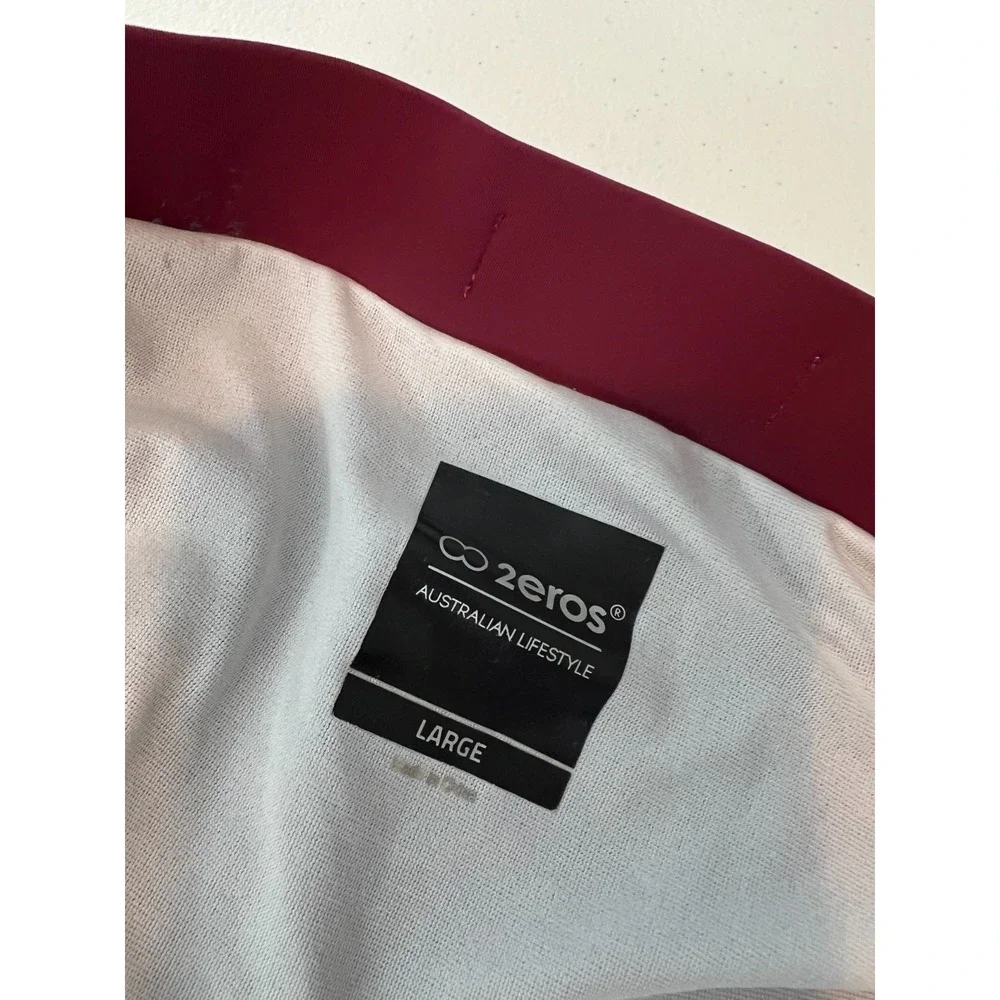 2Eros Bondi Mens Mid-Thigh Swim Short in Eco-Fabric size XL  Burgundy